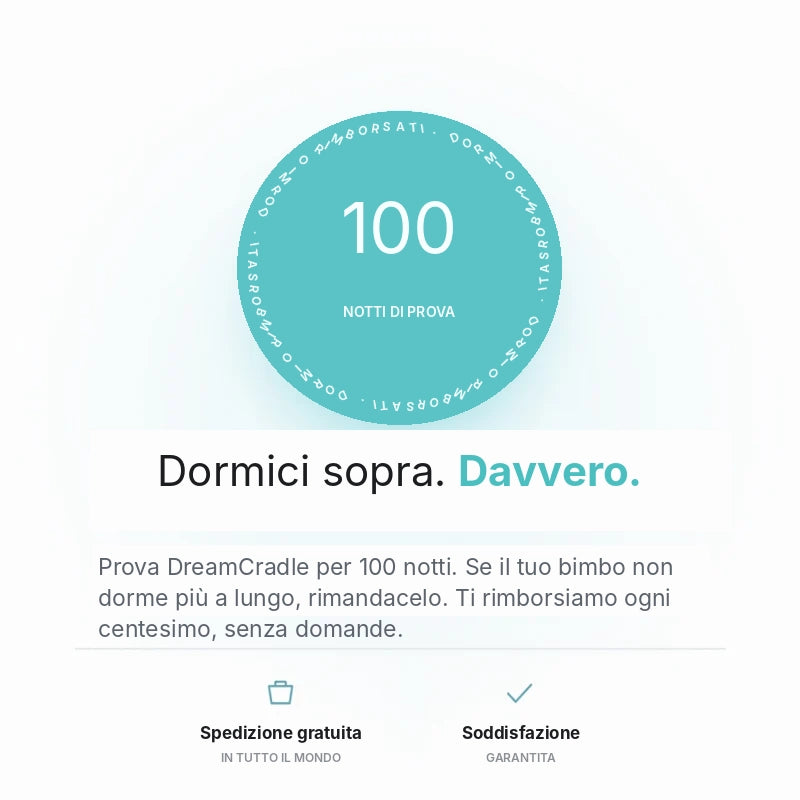 DreamCradle™ – Contro il Reflusso, le Coliche e per un Sonno Migliore