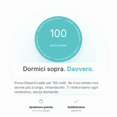 DreamCradle™ – Contro il Reflusso, le Coliche e per un Sonno Migliore