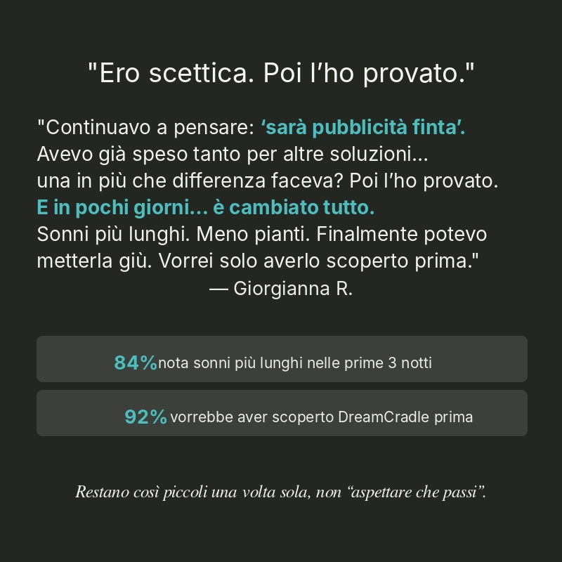 DreamCradle™ – Contro il Reflusso, le Coliche e per un Sonno Migliore