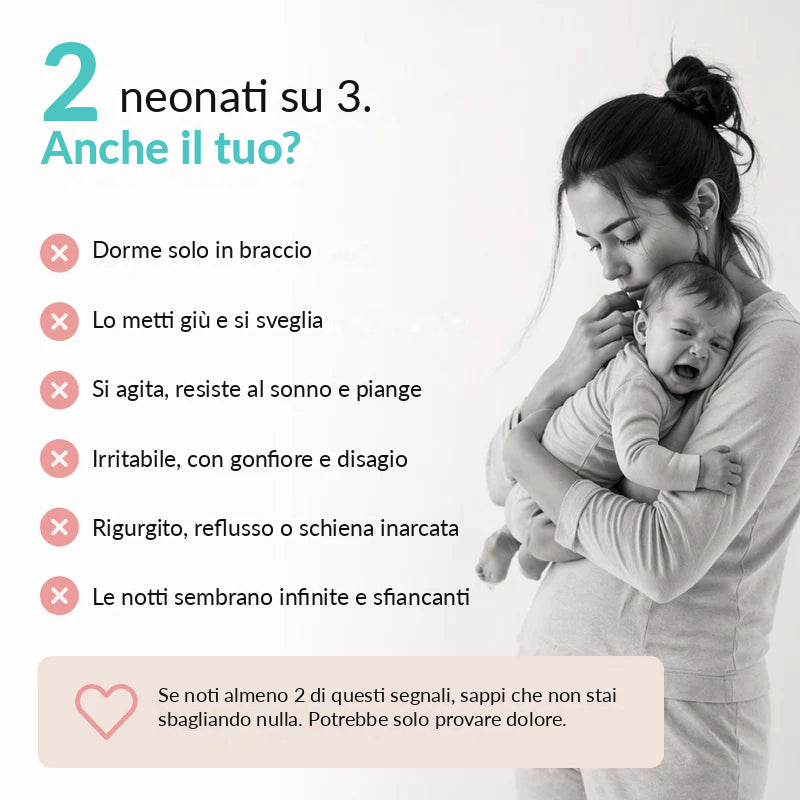 DreamCradle™ – Contro il Reflusso, le Coliche e per un Sonno Migliore