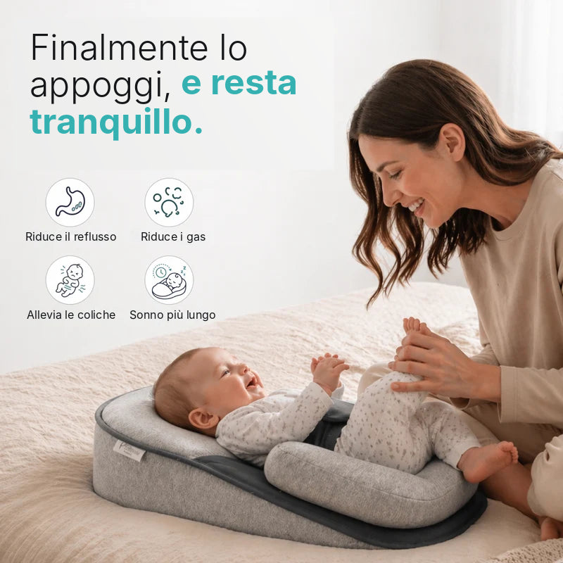 DreamCradle™ – Contro il Reflusso, le Coliche e per un Sonno Migliore